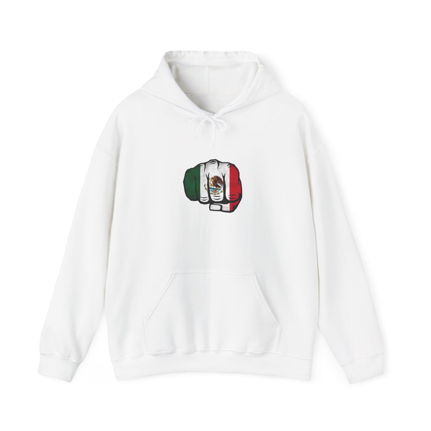Hooded Sweatshirt Mexican Pride Fist Design