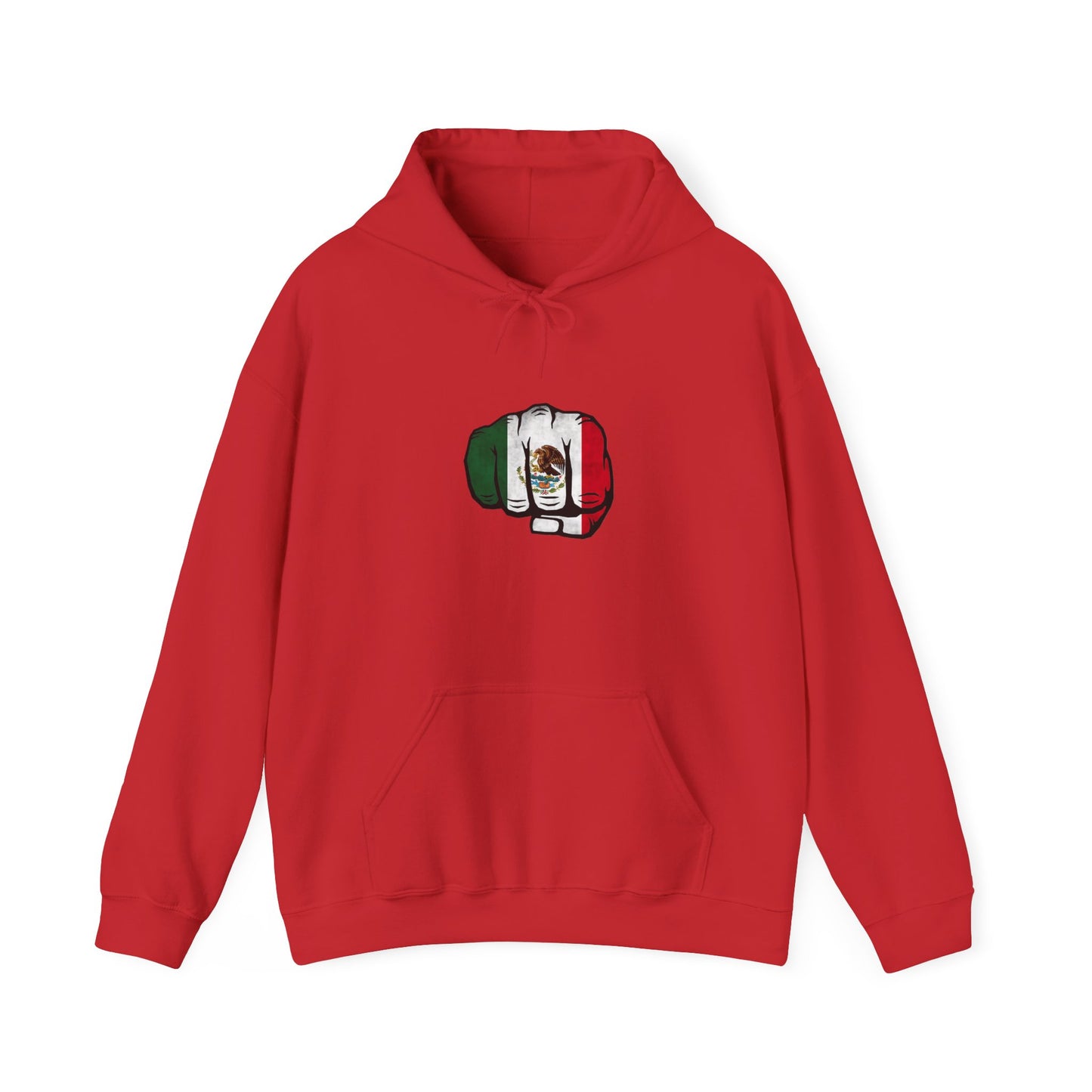 Hooded Sweatshirt Mexican Pride Fist Design