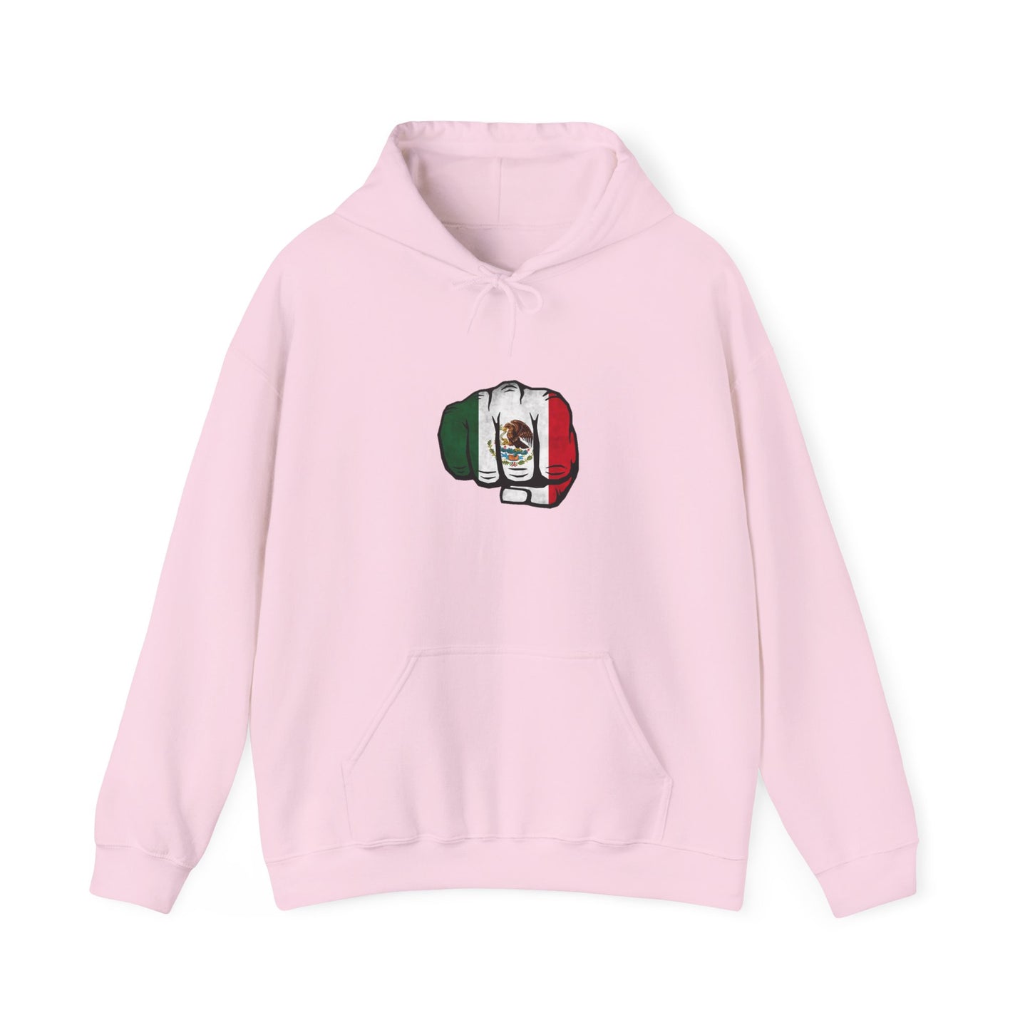 Hooded Sweatshirt Mexican Pride Fist Design