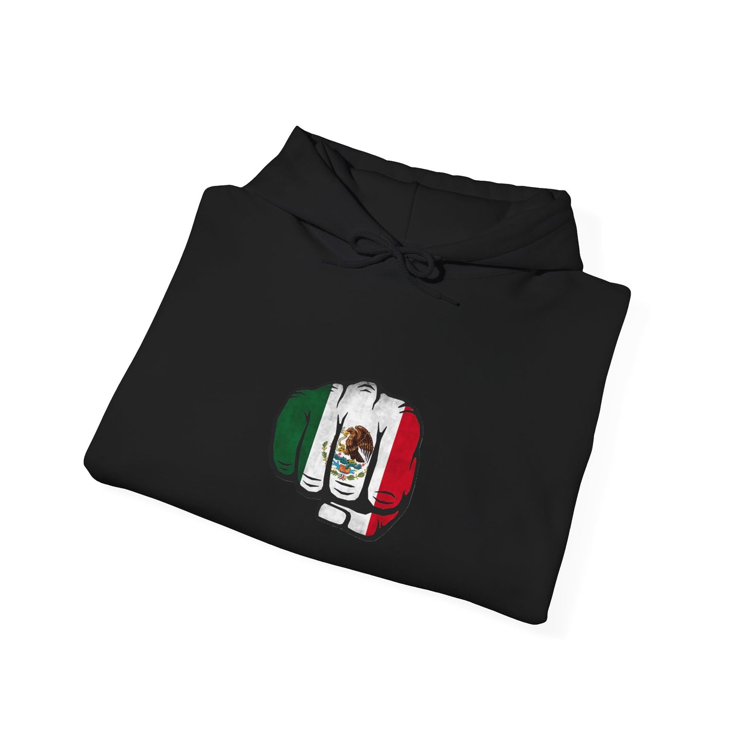 Hooded Sweatshirt Mexican Pride Fist Design