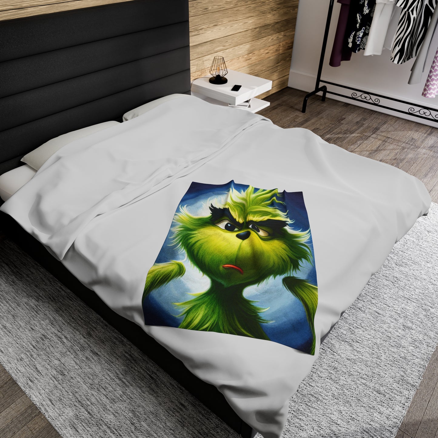 Grinchie Velveteen Plush Blanket