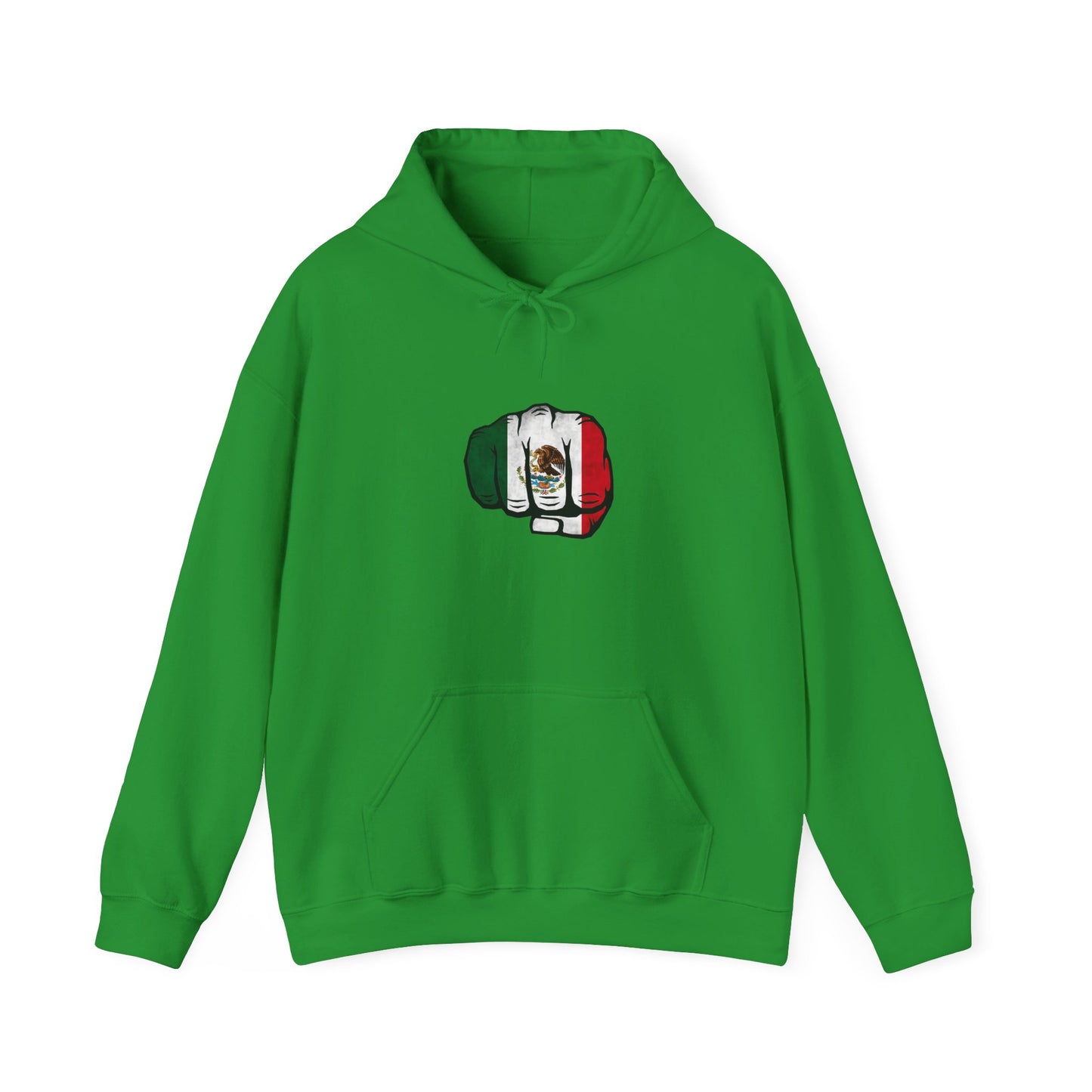 Hooded Sweatshirt Mexican Pride Fist Design