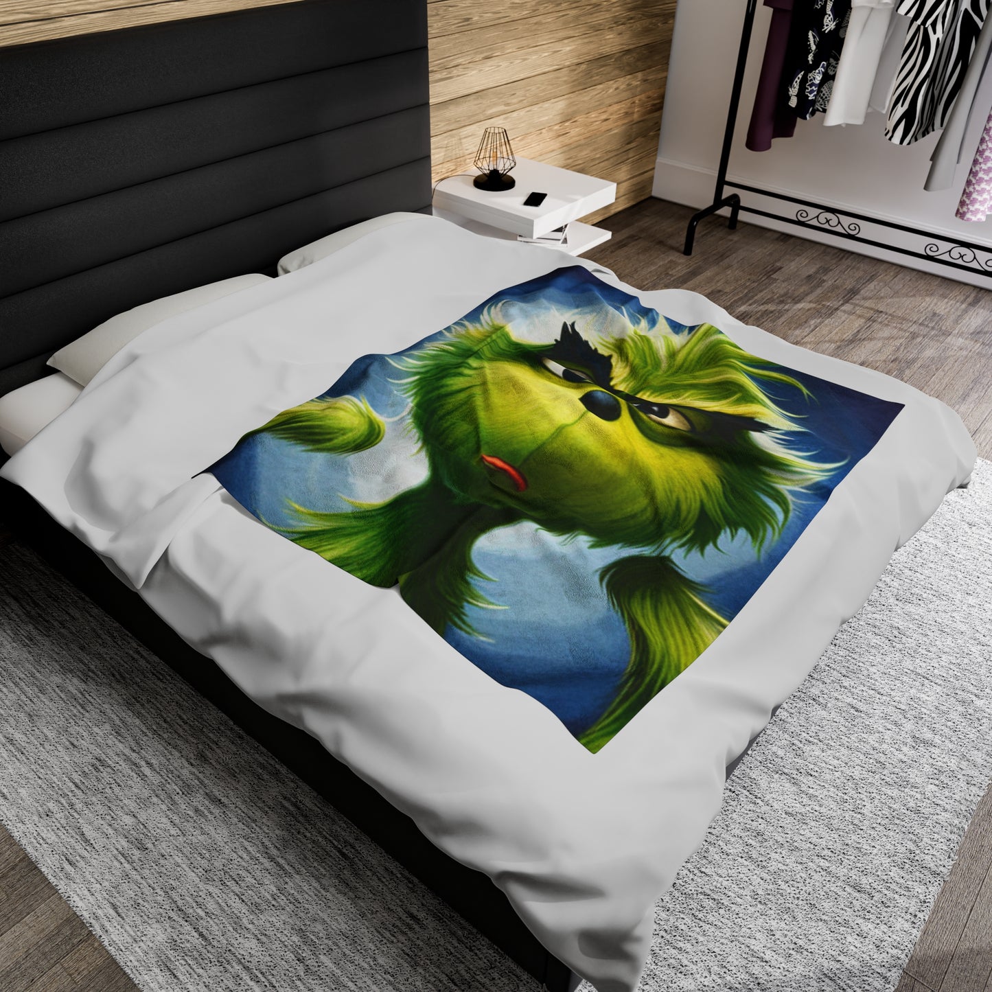 Grinchie Velveteen Plush Blanket