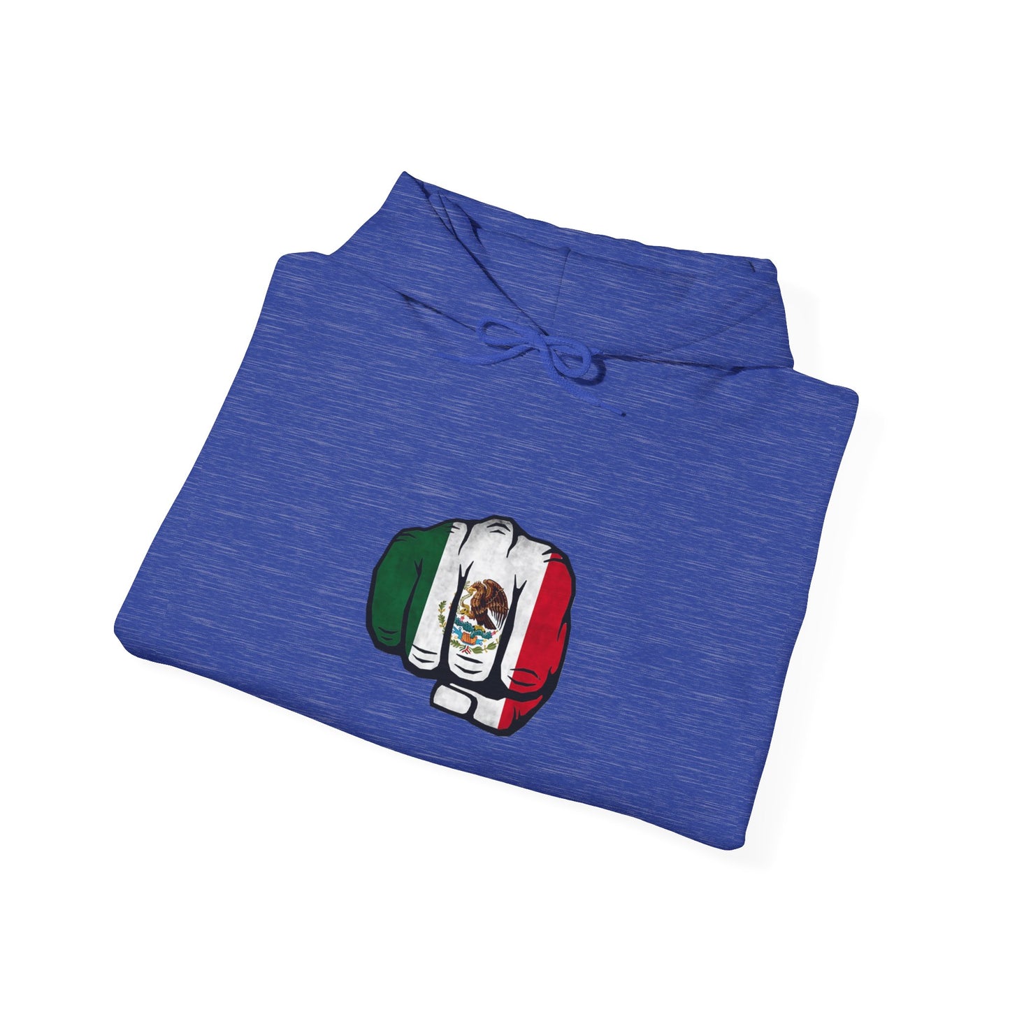 Hooded Sweatshirt Mexican Pride Fist Design