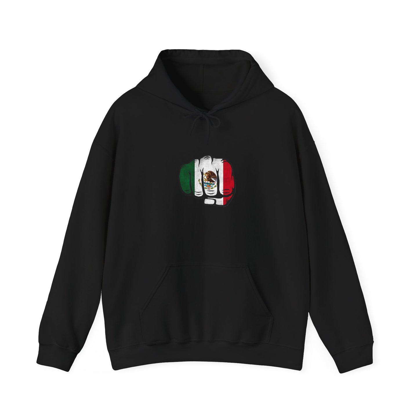Hooded Sweatshirt Mexican Pride Fist Design