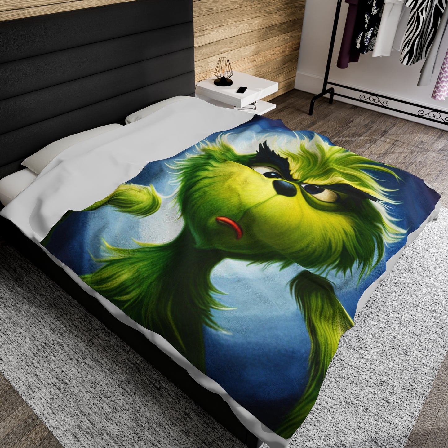 Grinchie Velveteen Plush Blanket
