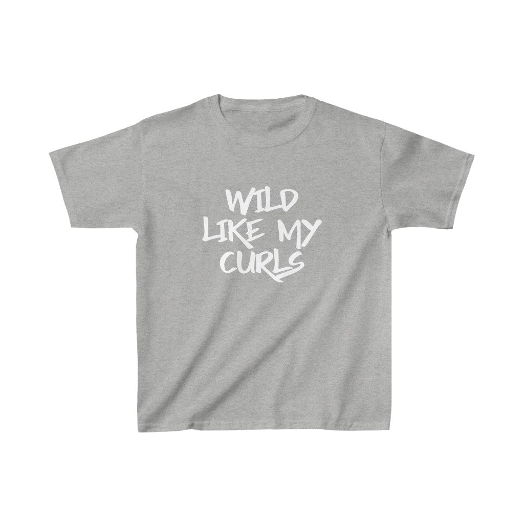Wild Like My Curls-Kids Heavy Cotton™ Tee