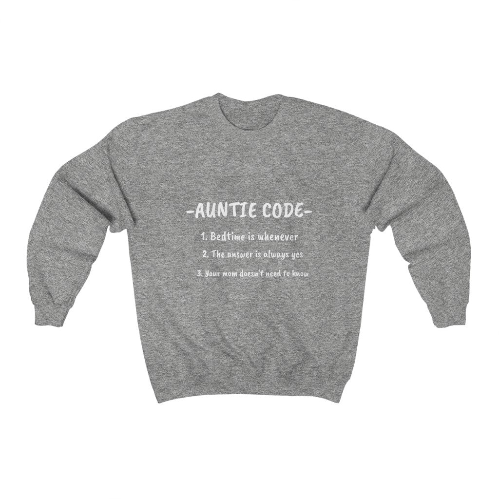 Auntie Code-Crewneck Sweatshirt