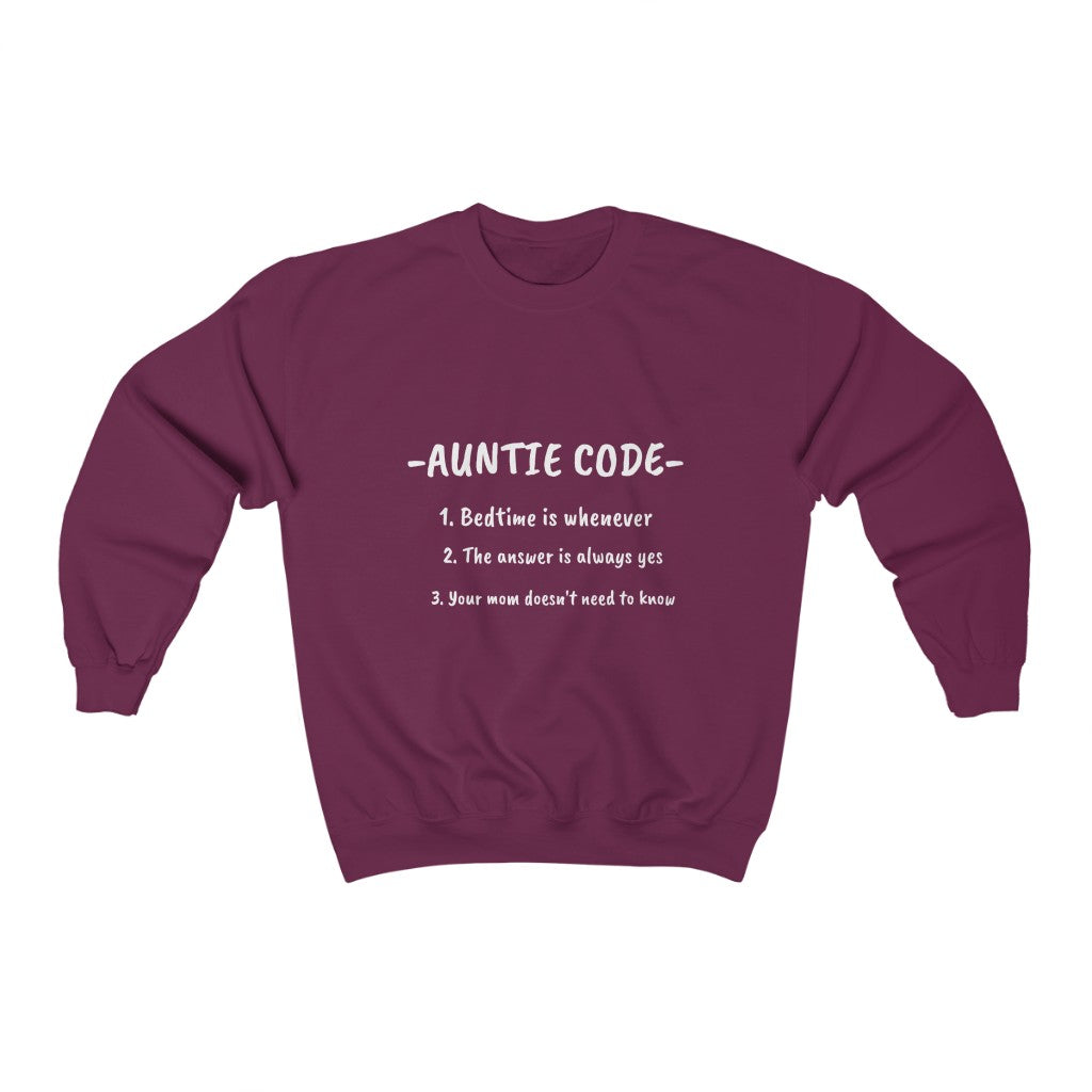 Auntie Code-Crewneck Sweatshirt