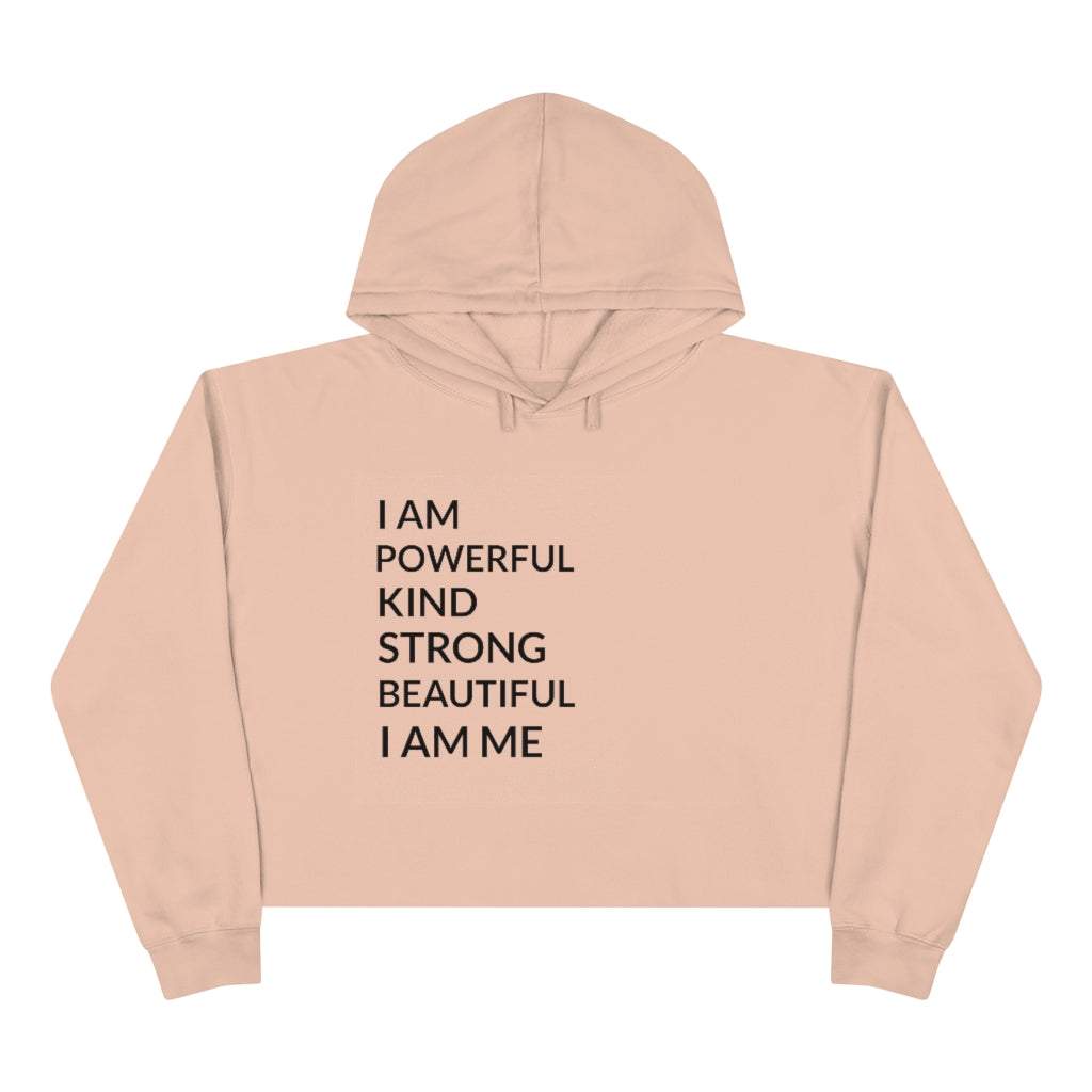 I AM-Crop Hoodie