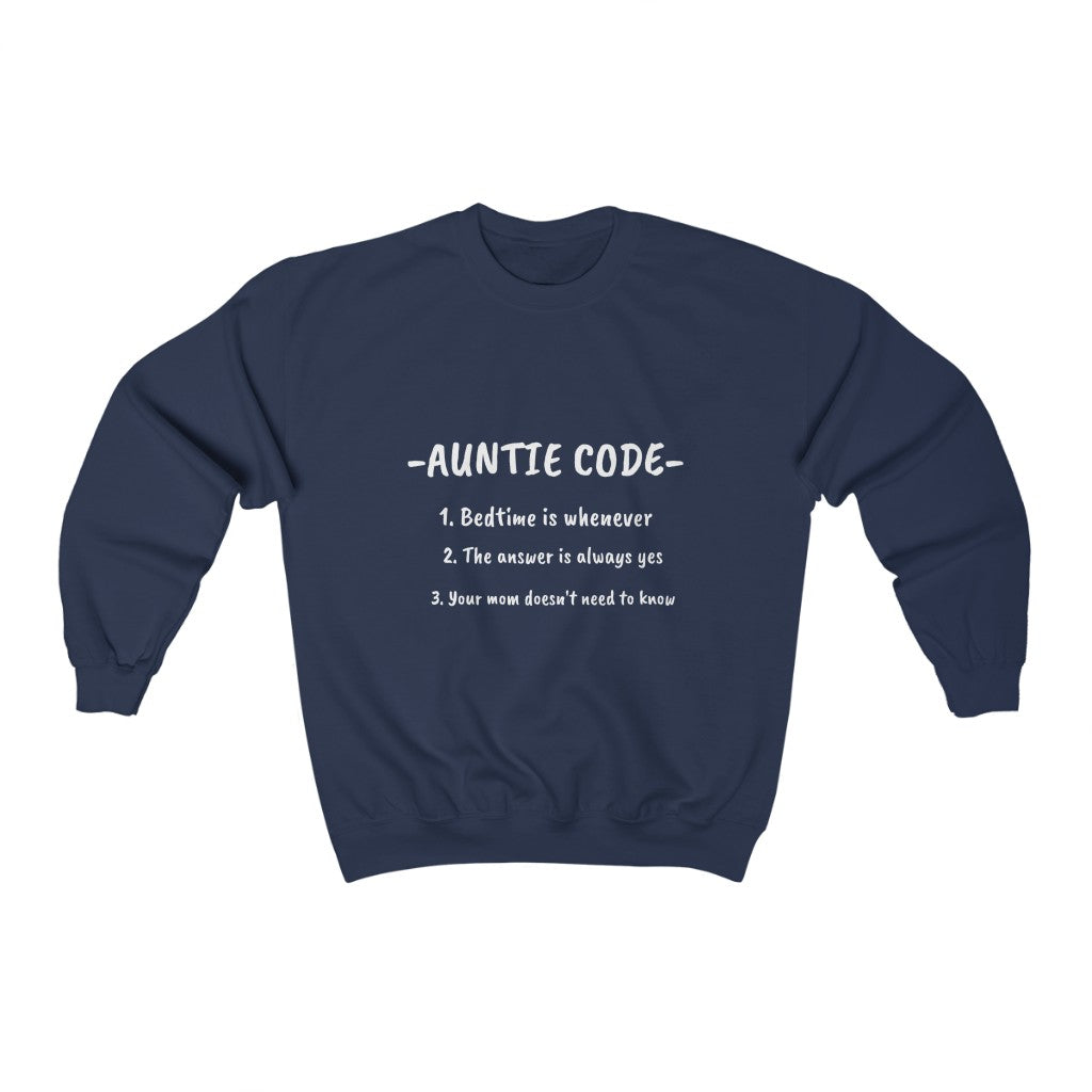Auntie Code-Crewneck Sweatshirt