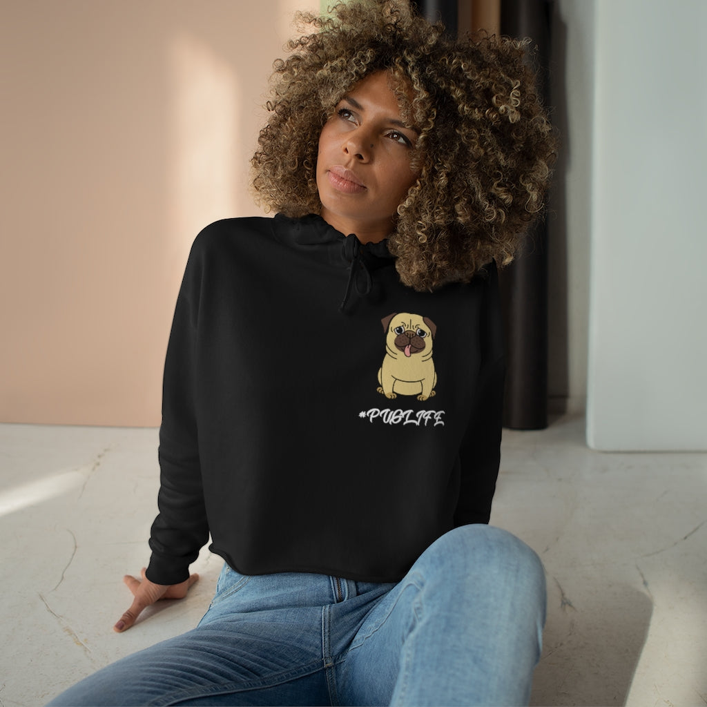 PUG Life-Crop Hoodie