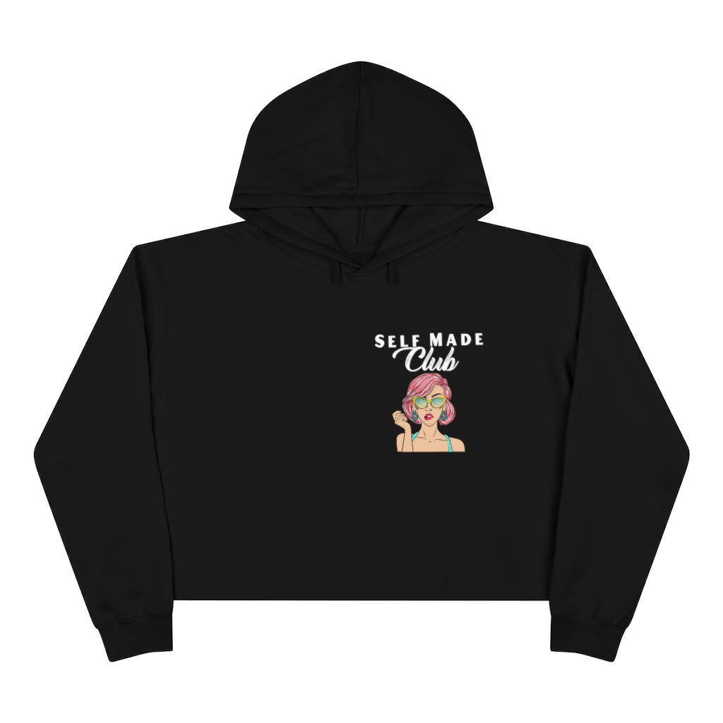 Self Made-Crop Hoodie