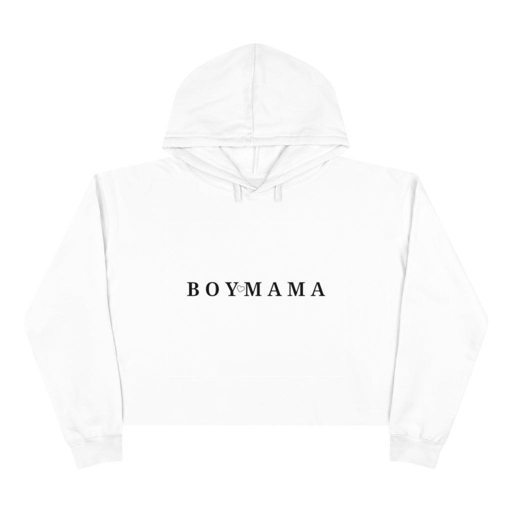 Boy Mama-Crop Hoodie