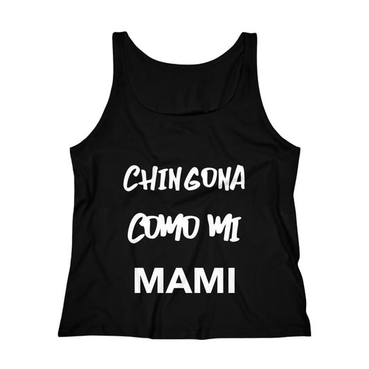 Como mi Mami- Women's Relaxed Jersey Tank Top