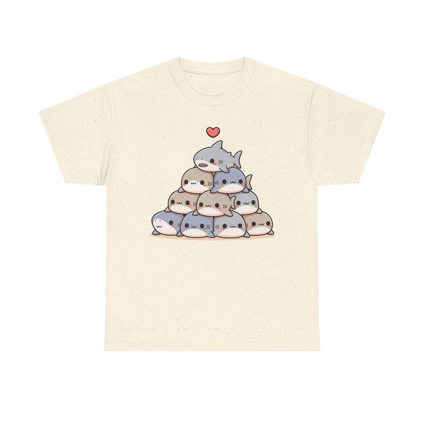 Anime Shark Pyramid Heavy Cotton Tee