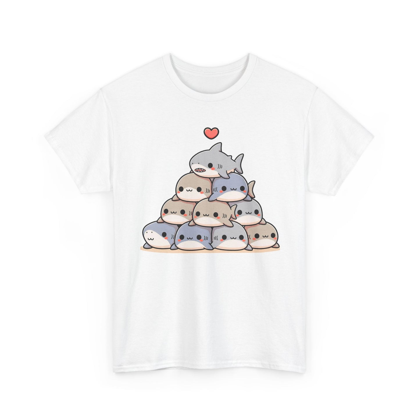 Anime Shark Pyramid Heavy Cotton Tee