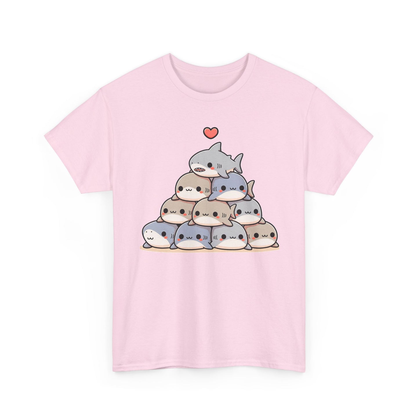 Anime Shark Pyramid Heavy Cotton Tee
