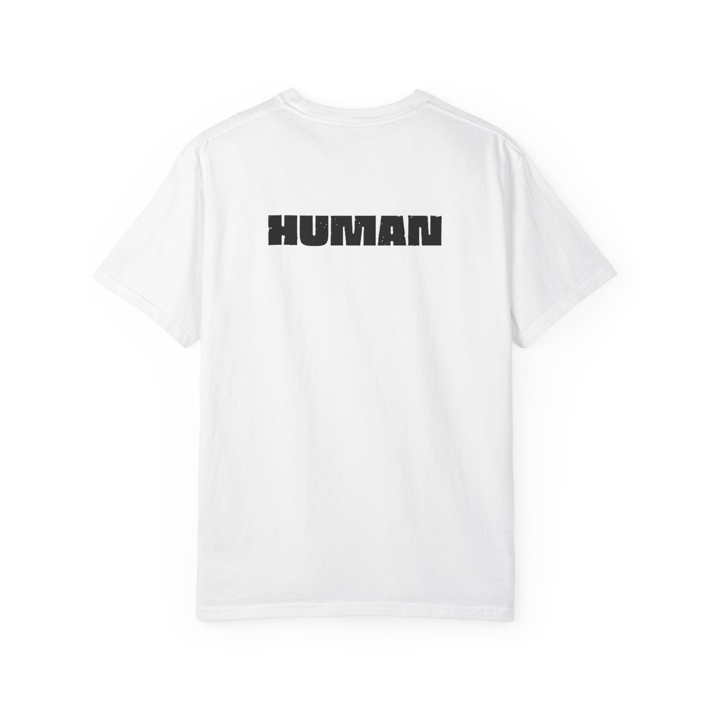 Robot (front) / Human (back) T-Shirt — Novelty Sci‑Fi Graphic Tee