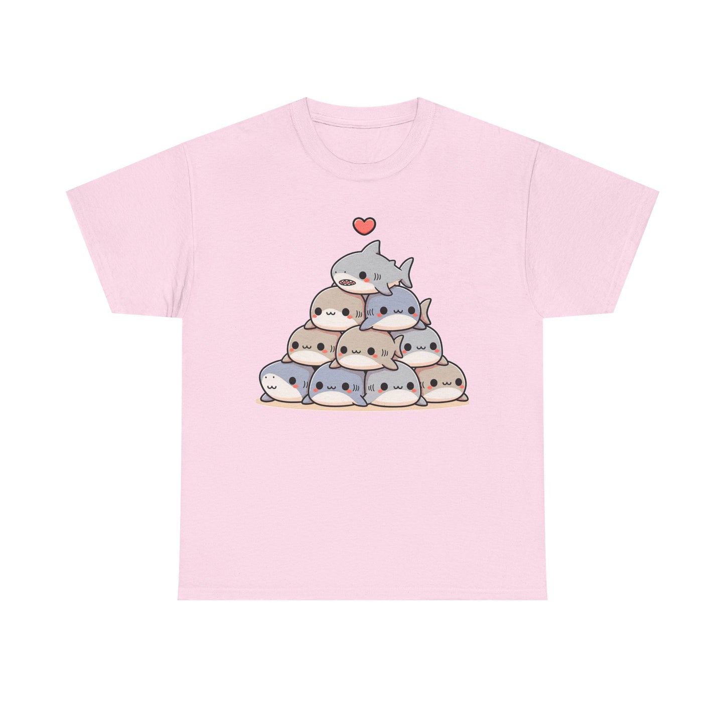 Anime Shark Pyramid Heavy Cotton Tee