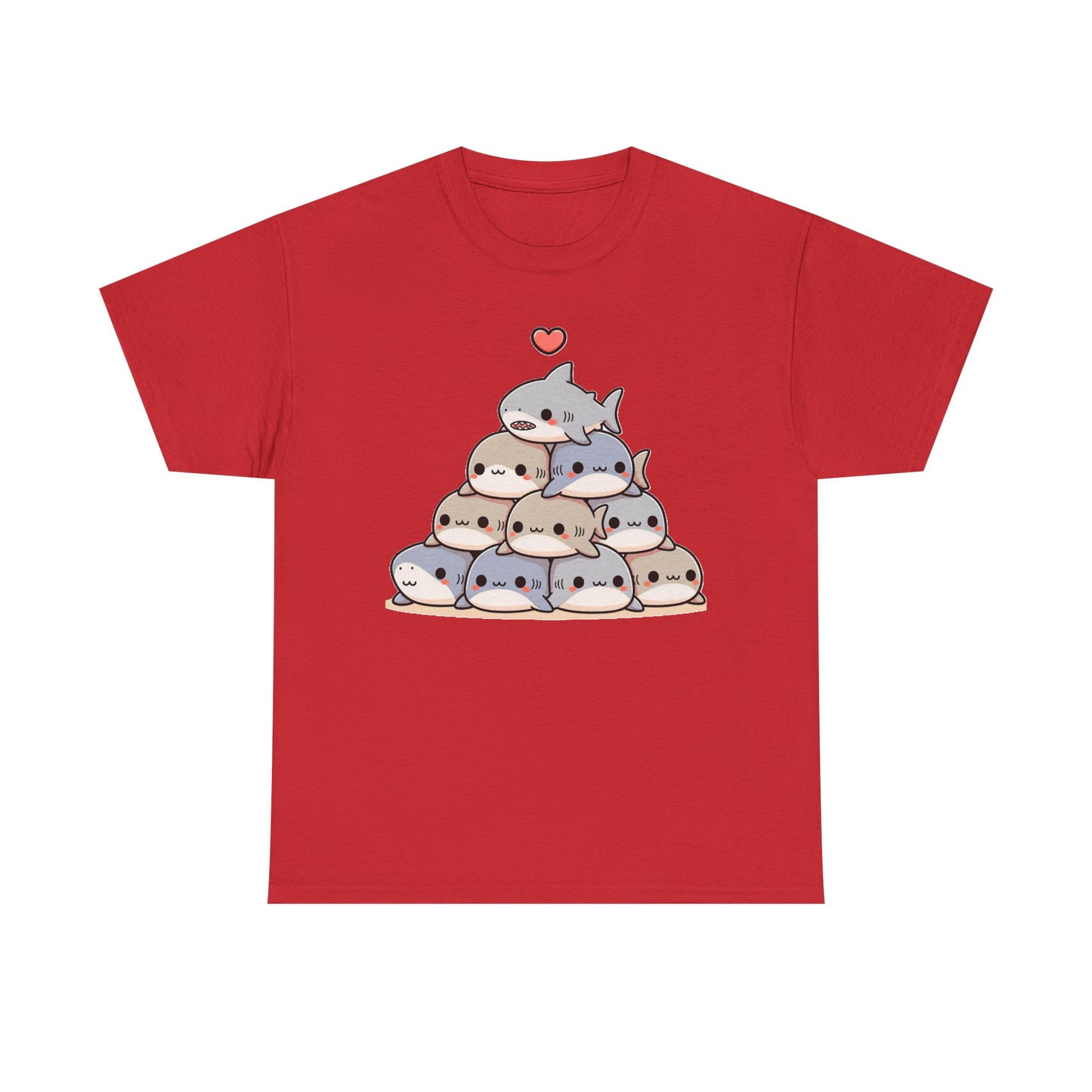 Anime Shark Pyramid Heavy Cotton Tee