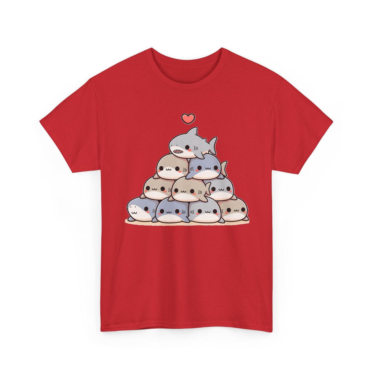 Anime Shark Pyramid Heavy Cotton Tee