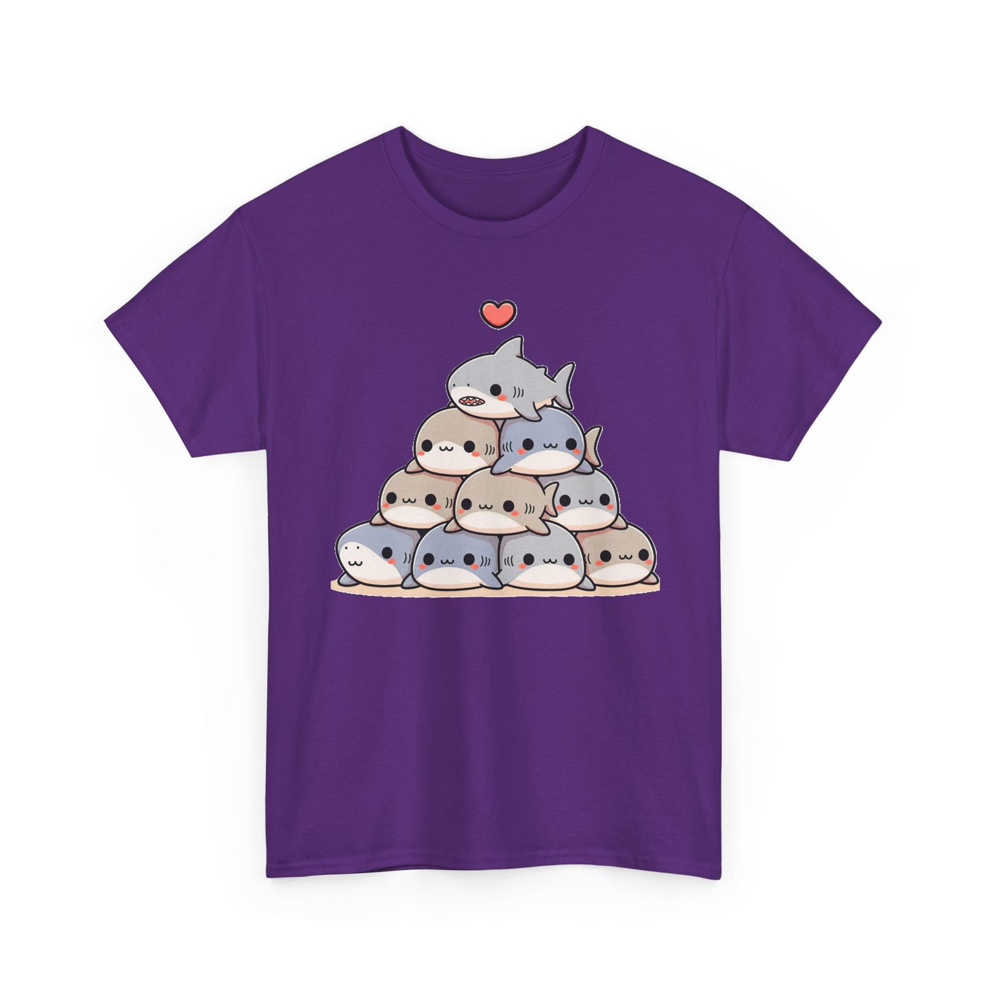 Anime Shark Pyramid Heavy Cotton Tee