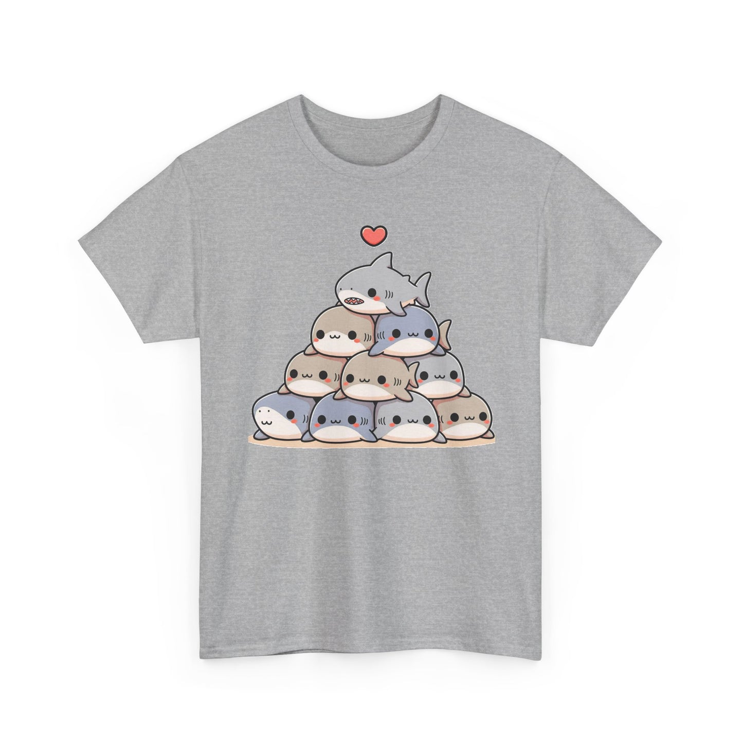 Anime Shark Pyramid Heavy Cotton Tee