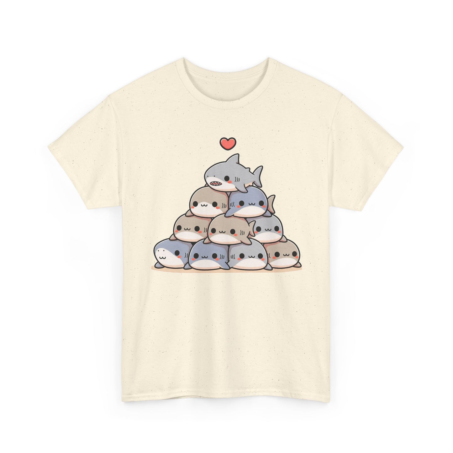 Anime Shark Pyramid Heavy Cotton Tee