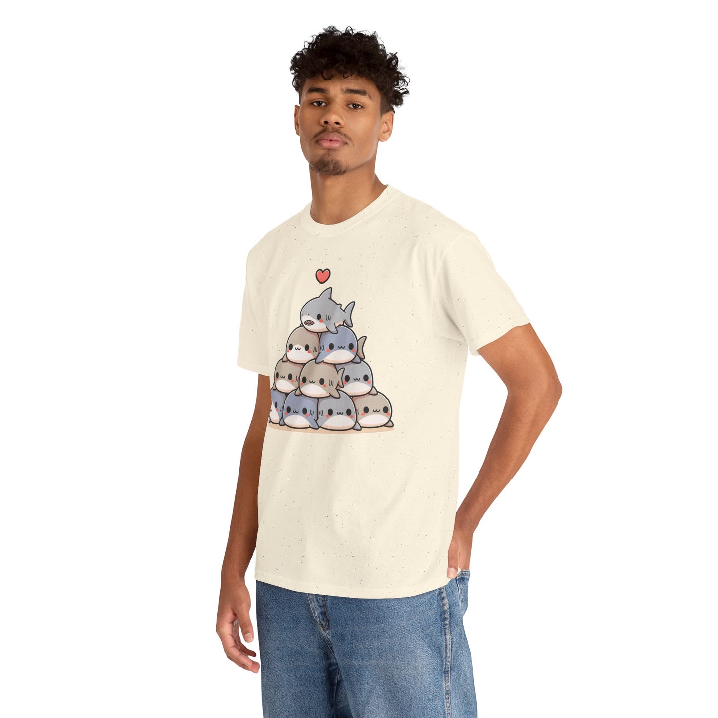 Anime Shark Pyramid Heavy Cotton Tee