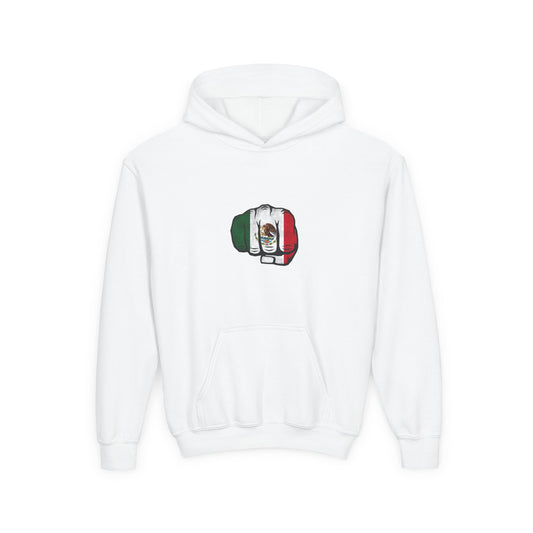 Youth Mexican Pride Hoodie with Fist Design