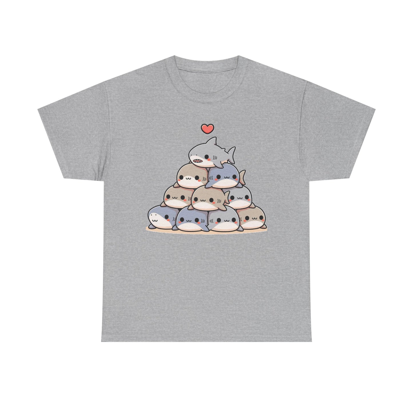 Anime Shark Pyramid Heavy Cotton Tee