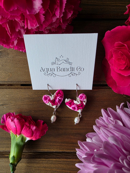 Floral heart Dangle