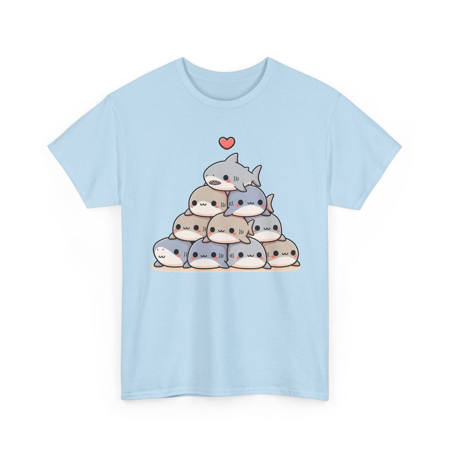Anime Shark Pyramid Heavy Cotton Tee