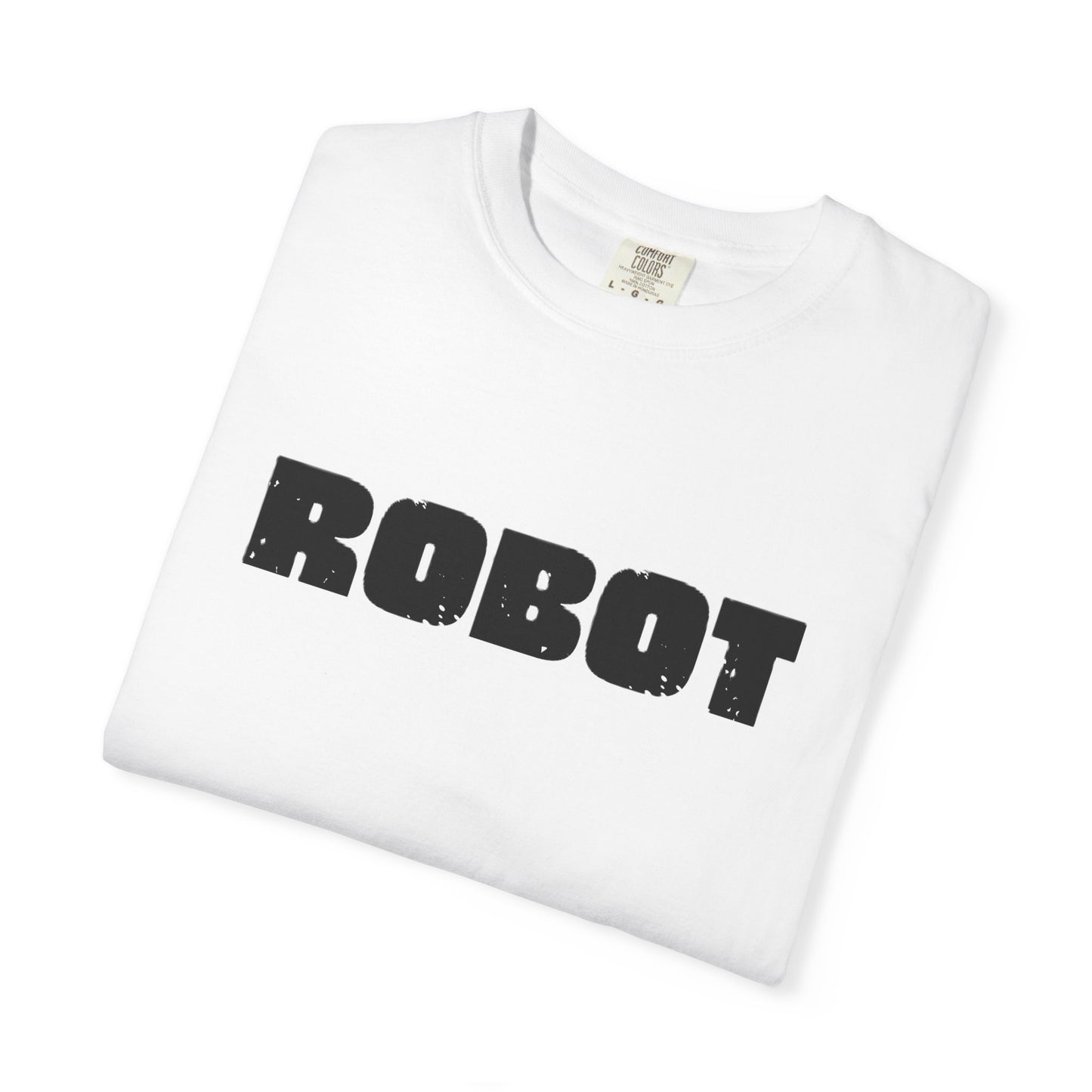 Robot (front) / Human (back) T-Shirt — Novelty Sci‑Fi Graphic Tee