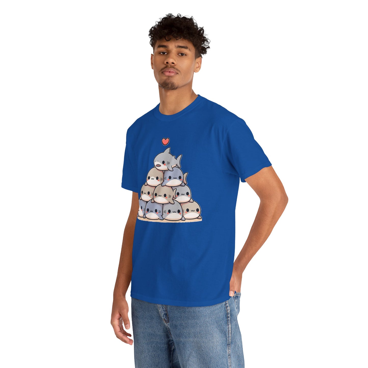 Anime Shark Pyramid Heavy Cotton Tee