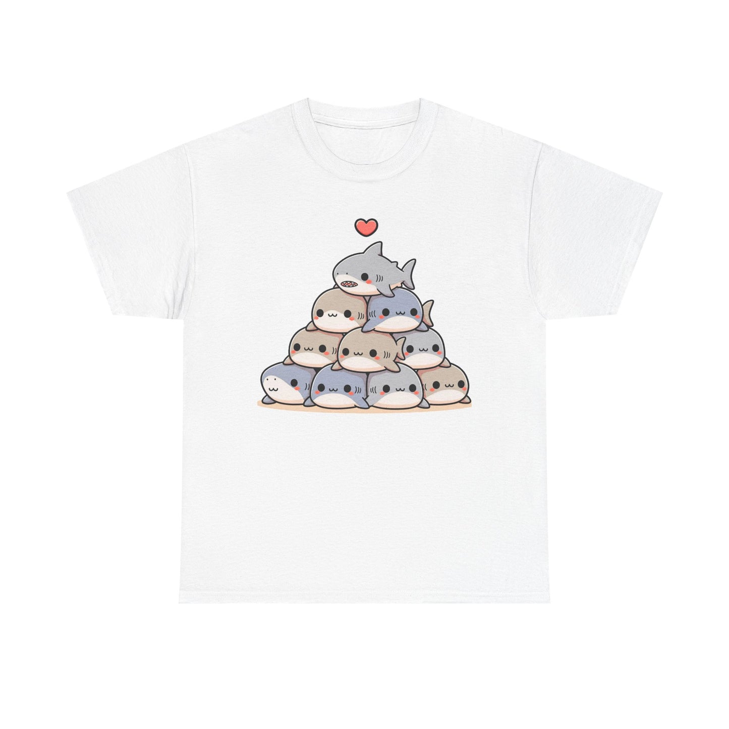 Anime Shark Pyramid Heavy Cotton Tee