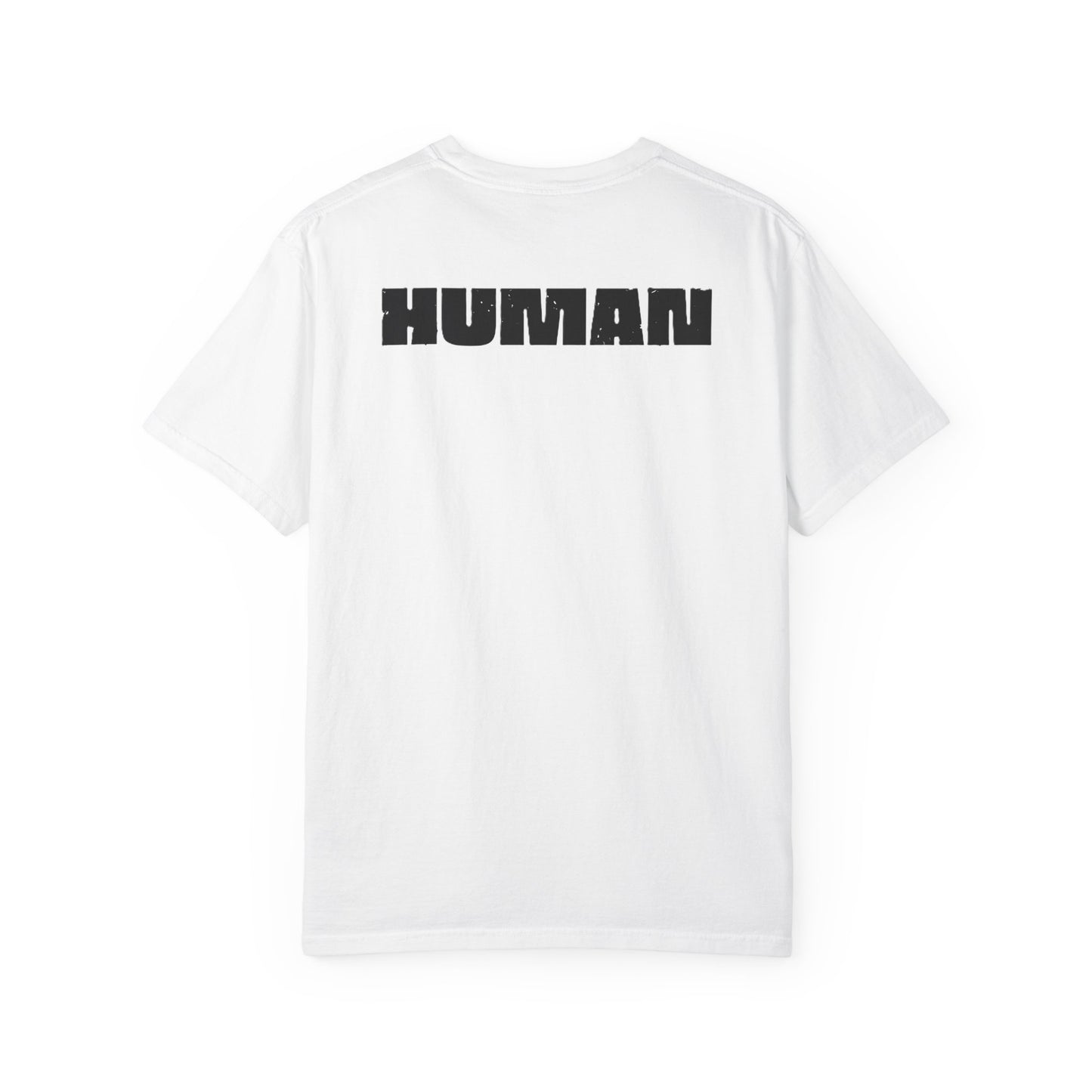 Robot (front) / Human (back) T-Shirt — Novelty Sci‑Fi Graphic Tee