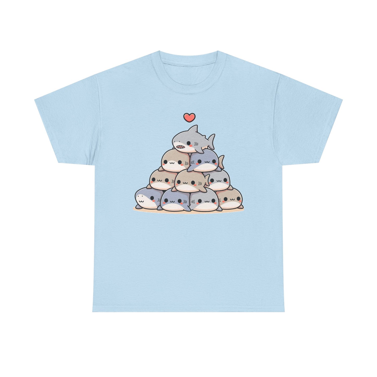 Anime Shark Pyramid Heavy Cotton Tee