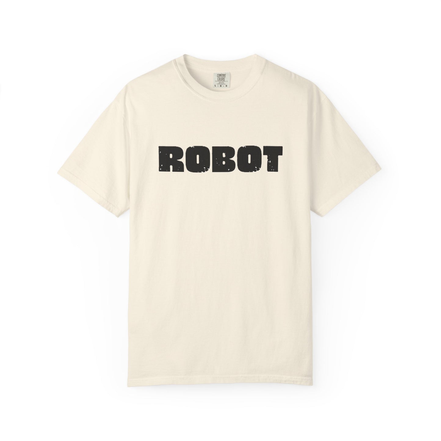 Robot (front) / Human (back) T-Shirt — Novelty Sci‑Fi Graphic Tee