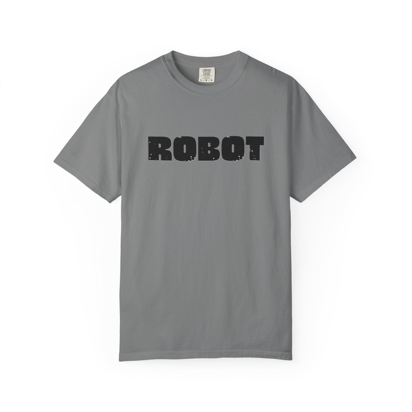 Robot (front) / Human (back) T-Shirt — Novelty Sci‑Fi Graphic Tee