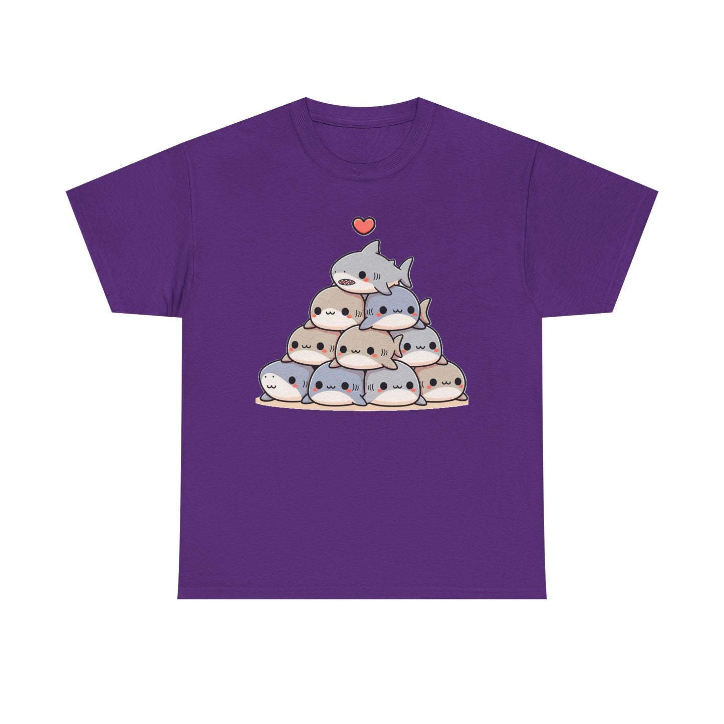 Anime Shark Pyramid Heavy Cotton Tee
