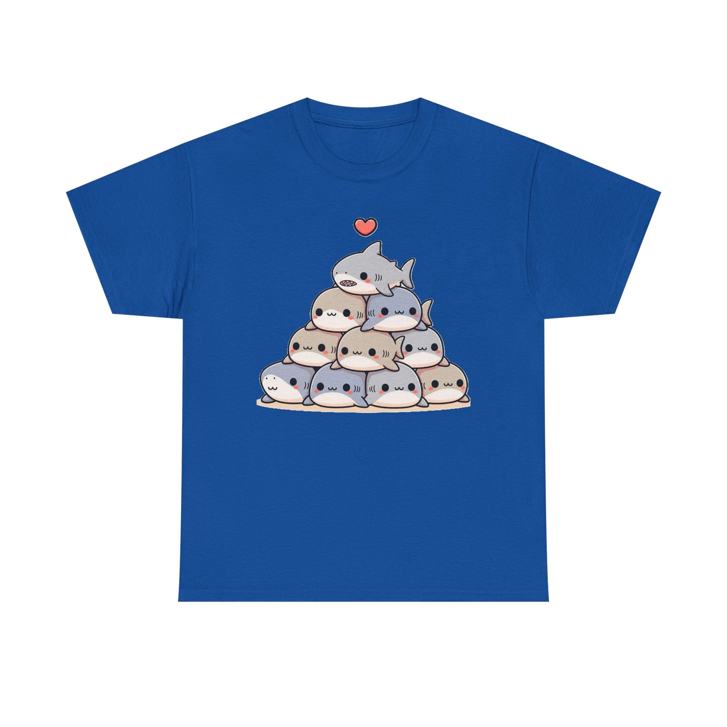 Anime Shark Pyramid Heavy Cotton Tee