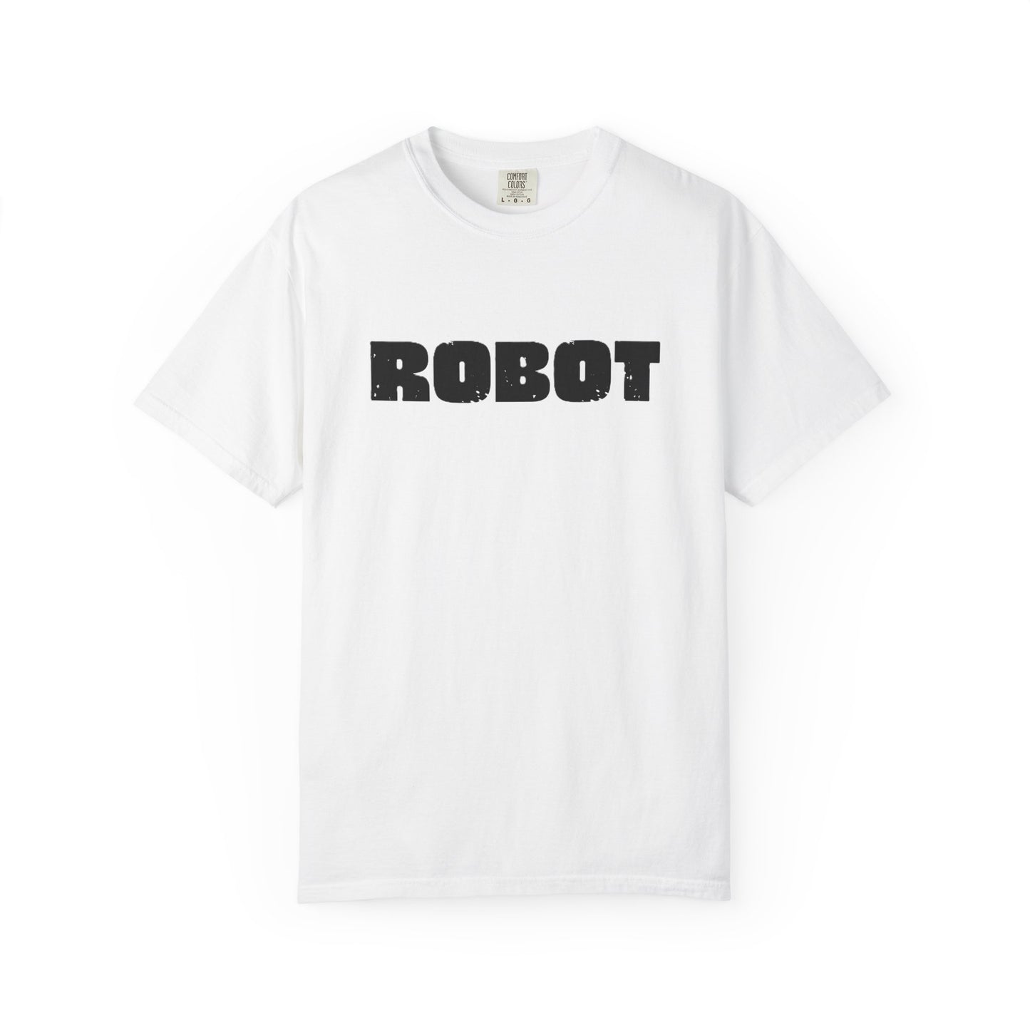 Robot (front) / Human (back) T-Shirt — Novelty Sci‑Fi Graphic Tee