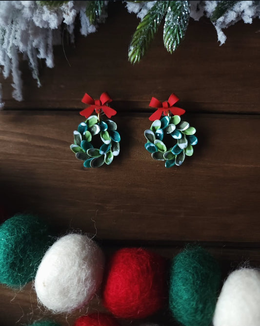 Small Wreath with Red Bow