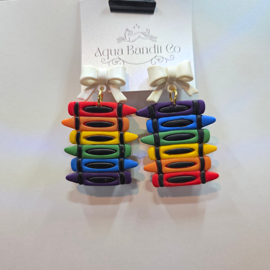 Rainbow crayons
