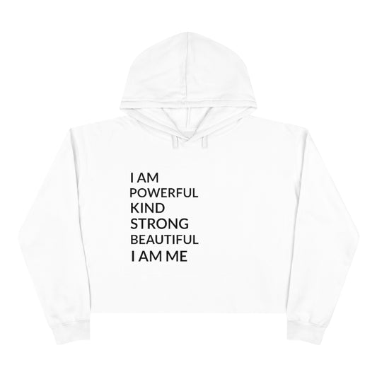 I AM-Crop Hoodie