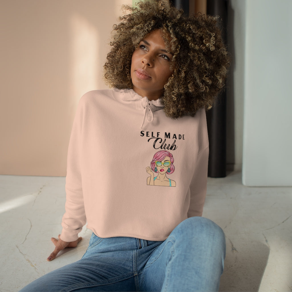 Self Made-Crop Hoodie