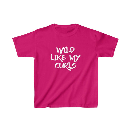 Wild Like My Curls-Kids Heavy Cotton™ Tee