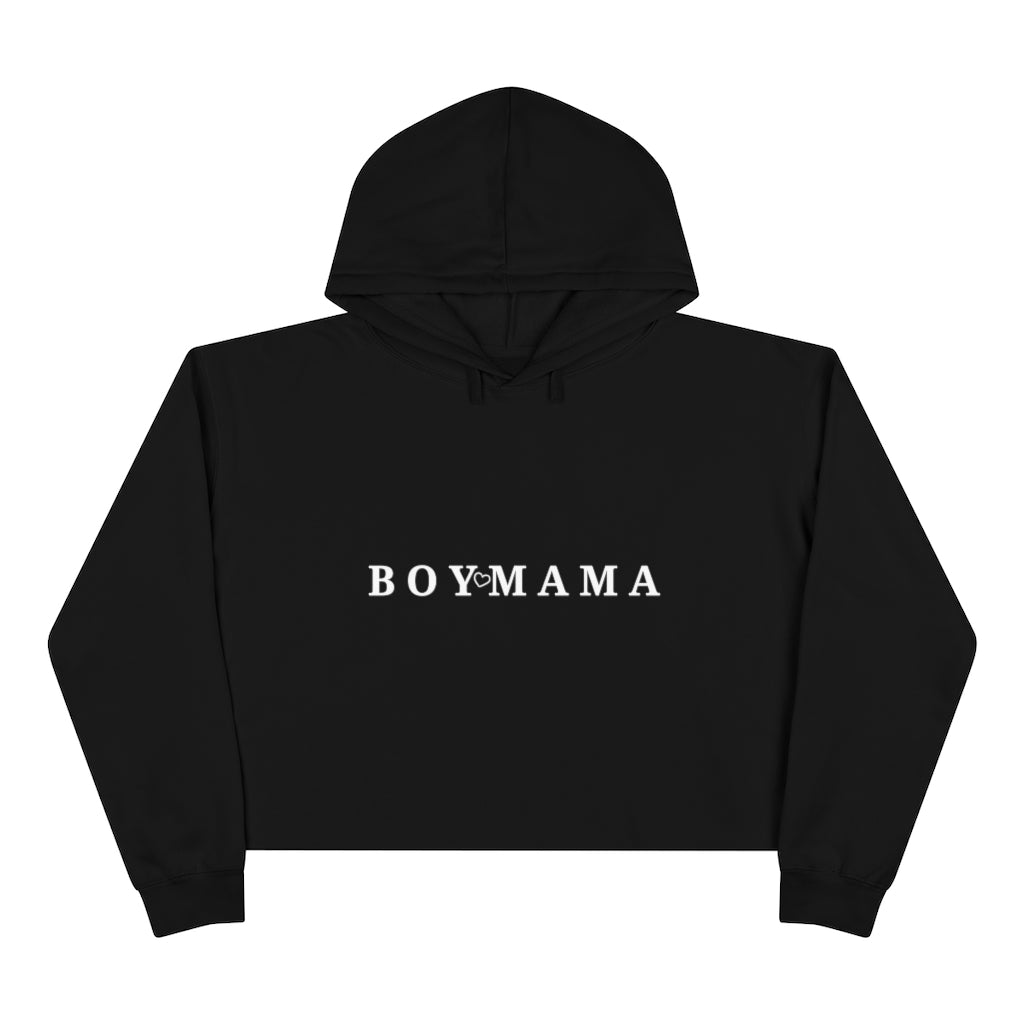 Boy Mama-Crop Hoodie